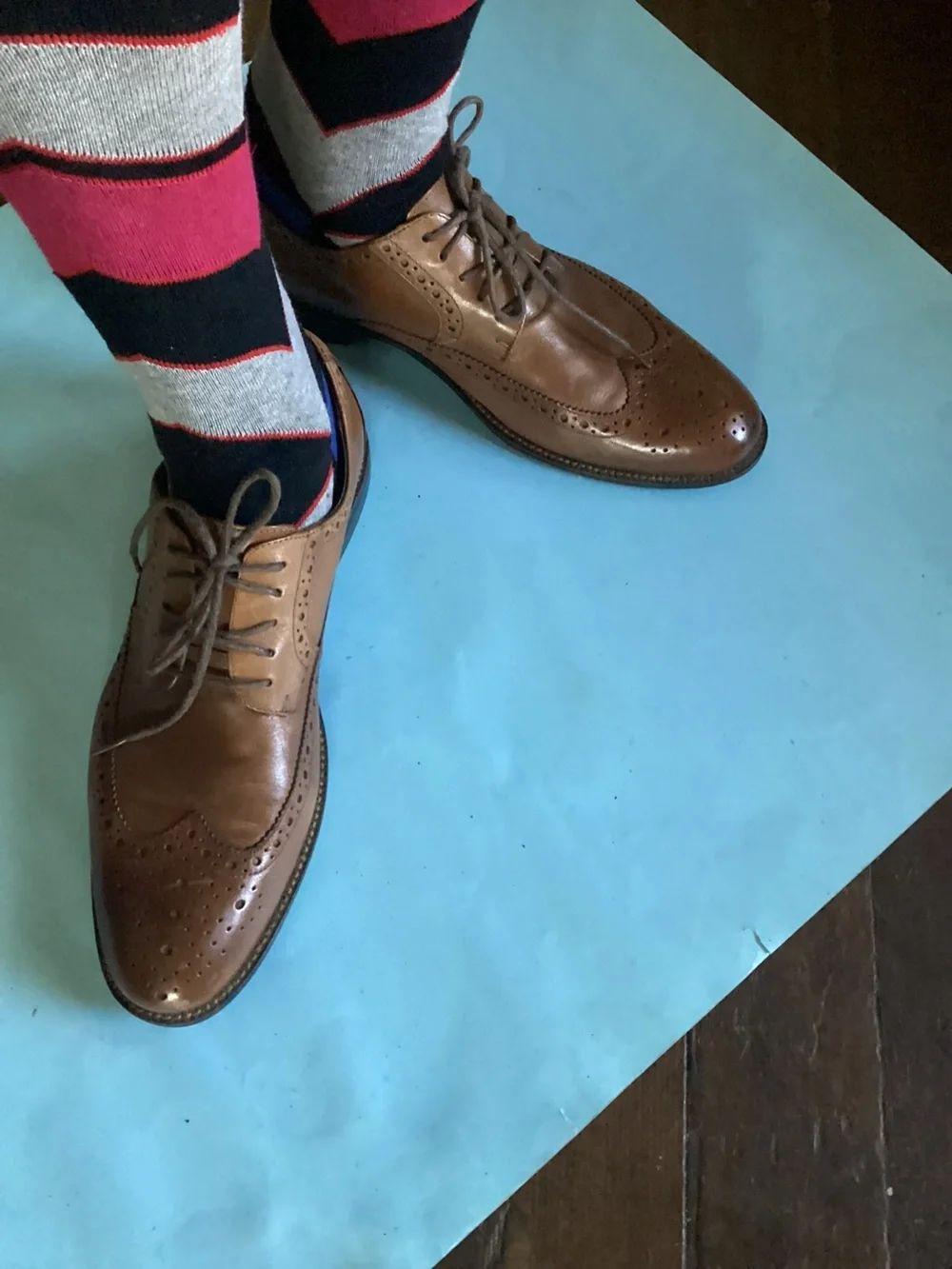 Stacy Adams Classic Men's Brown Leather Wingtip Oxford Shoes